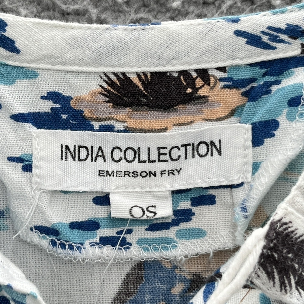 Emerson Fry Dress Womens OS White Tropical India Collection Cotton Mini Coverup - Picture 5 of 14